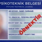 Psikoteknik Belgesi nedir
