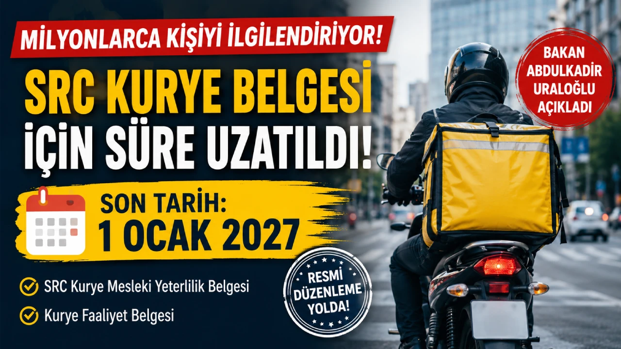 SRC Kurye Belgesi İçin Süre Uzatıldı